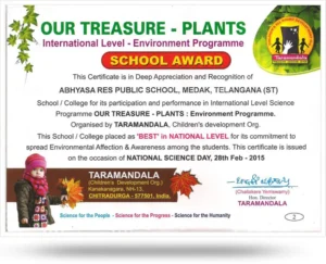 National Excellence Award