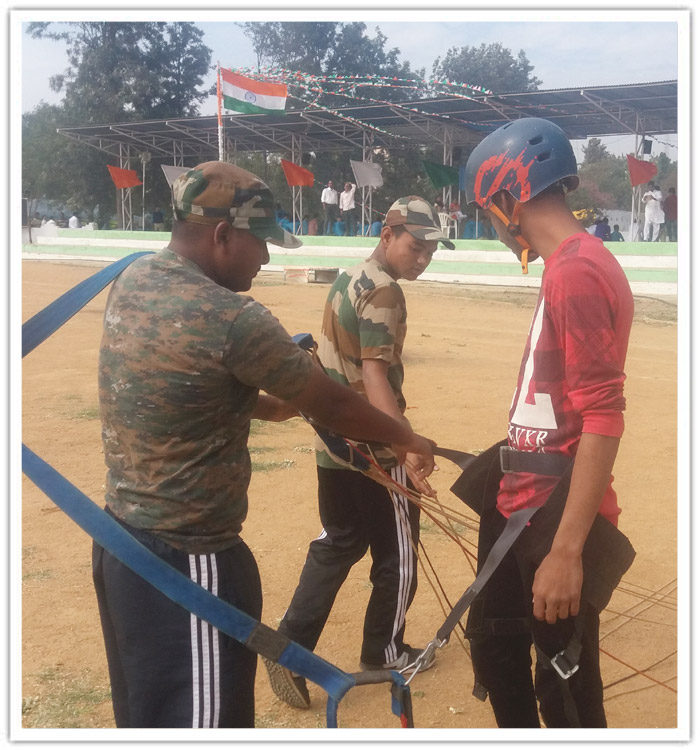 Students Soared like Human Kites