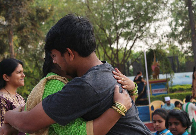 Paada Pooja of Parents at Abhyasa 2018