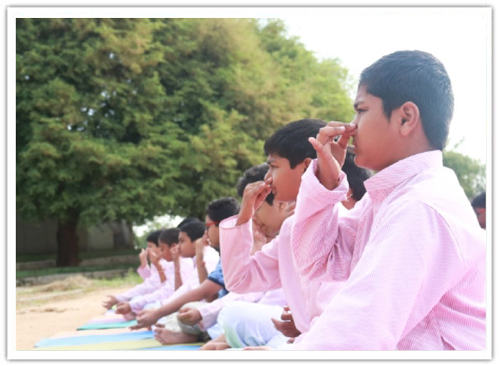 International Day of Yoga at Abhyasa Campus