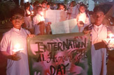 Candle March on International Human Rights day