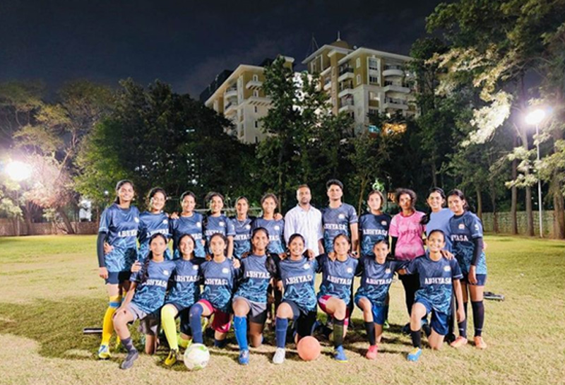 First Girl's Football Team of Abhyasa